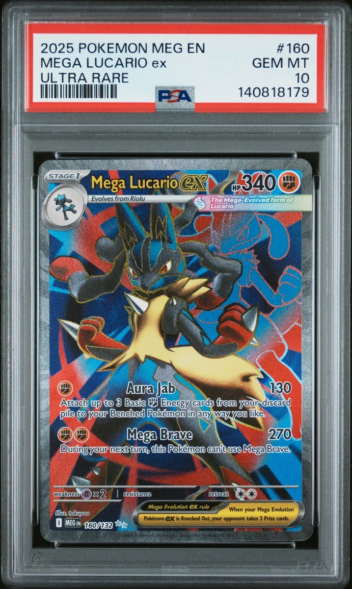 Lucario Pokémon TCG Professional Sports Authenticator (PSA