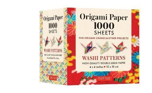 Origami Paper Washi Patterns 1,000 sheets 4"" (10 cm) by Tuttle Publishing