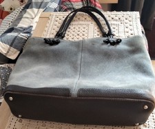 Sac Cabas Fourre-tout Bohème En Feutre - Motif Baroque, Doublé Gris Perle - 53x30x24 Cm - Neuf Avec Imperfections