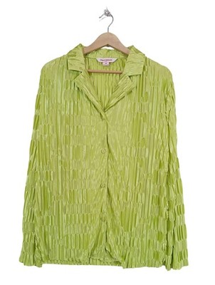 URBAN THREADS Langarm-Bluse Damen Bluse Gr. DE 42 grün Business-Look