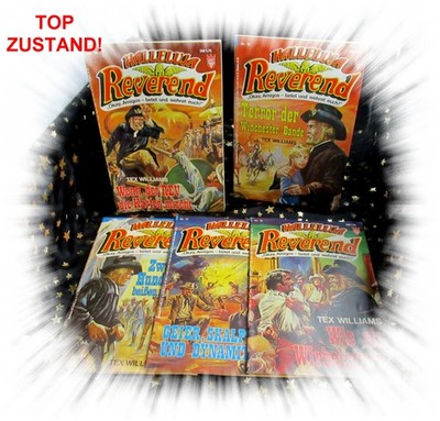 5 Kelter WESTERN ROMANE 80er * HALLELUJA REVEREND * wie NEU & UNGELESEN (14-18)