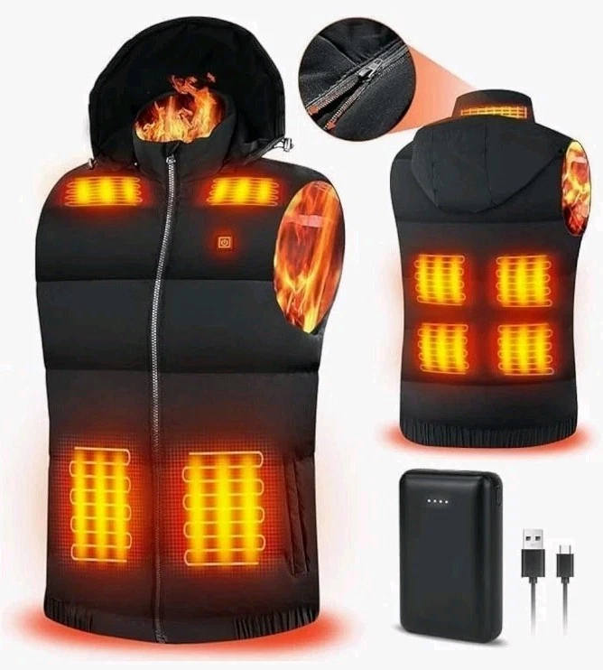 2025 Heated Vest for Mens with Power Bank, Heated Gilet with 3 Temperature...