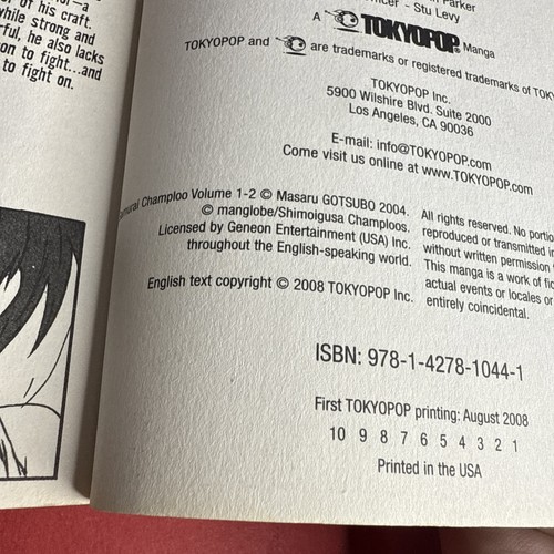 SAMURAI CHAMPLOO KOMPLETT 2008 Tokyopop Erstdruck Bibliothek Kopie - Bild 13 von 13