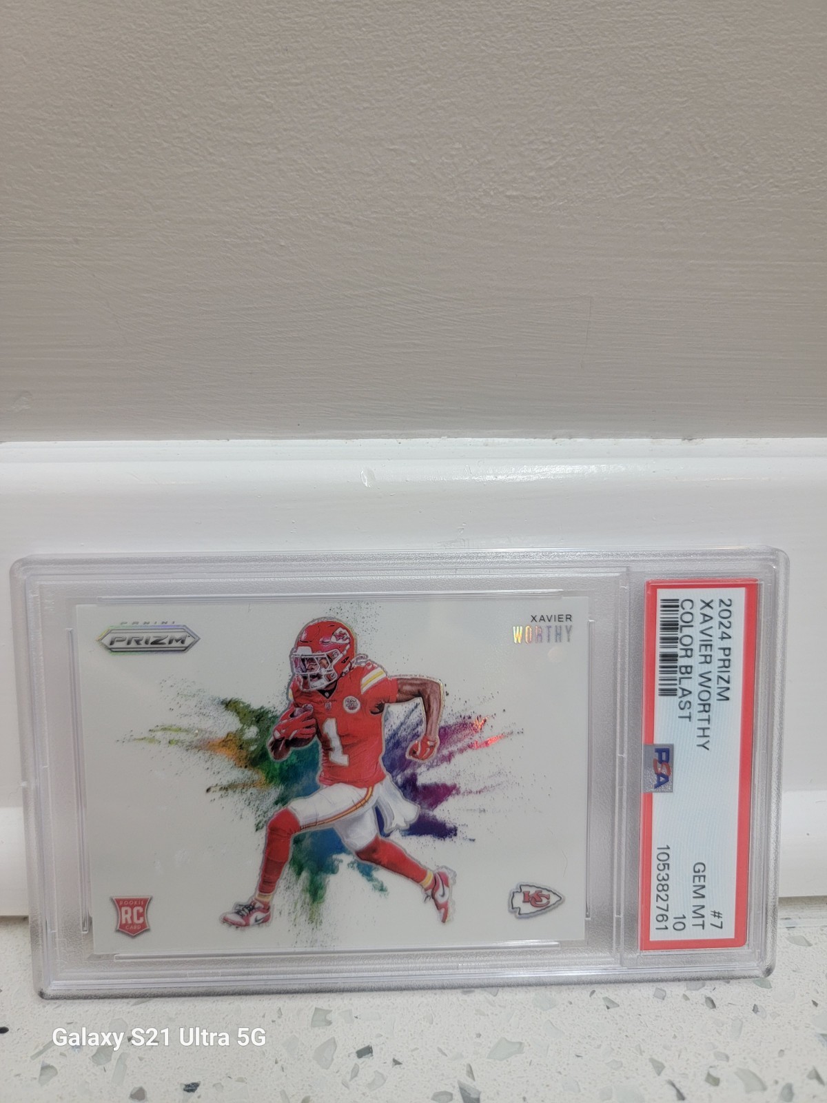 2024 Prizm Xavier Worthy Colorblast Rookie PSA 10