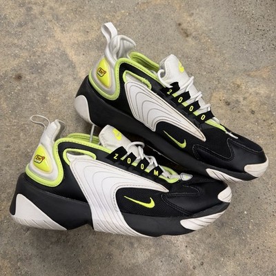 Nike Zoom 2K Black White Volt Men's Size 7.5 Sneakers A00269-004