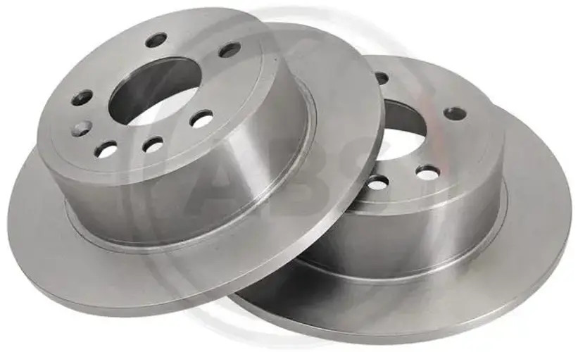 2x Brake disc solid 15818 A.B.S. for OPEL SENATOR A SENATOR B
