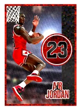 Playoff Heroes Michael Air Jordan Rookie Triple Sparkle Custom RC Sticker  /50