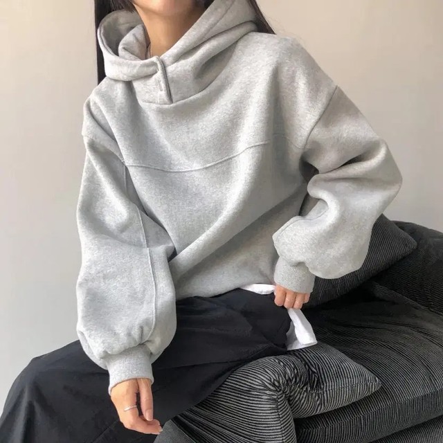 Korean Fleece Hoodie Women's Casual Sweatshirt