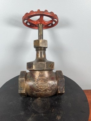 Vintage Jenkins Bros Canada 2  Bronze Gate Valve Industrial Steampunk Decor