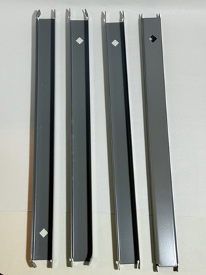 4 Count Alera Two Row Hangrails for Alera 30  & 36  Wide Lateral Files Aluminum