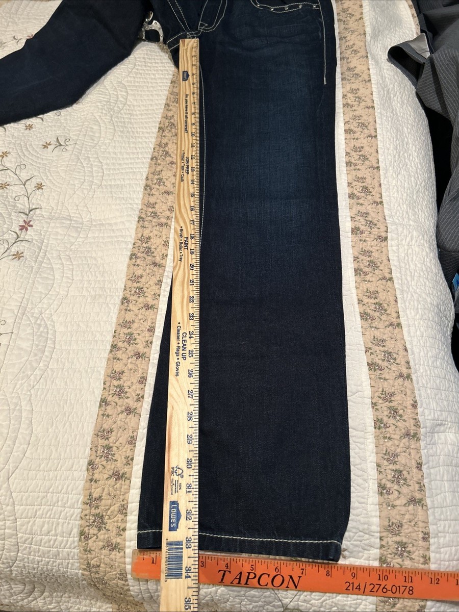 RAWKN Key Closet Y2K Skull Swarovski Denim Pants Jeans Mens 32 Made USA NWT (A40 View 4