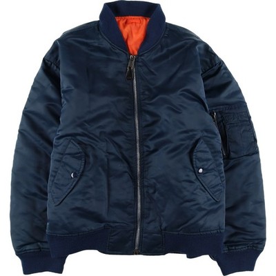 Used civilian-issue Alpha Industries MA-1 type padded military flight jacket...