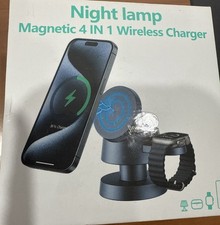 Night lamp Magnetic 4 in 1 Wireless Charging Station - Sturdy with weight 400g
