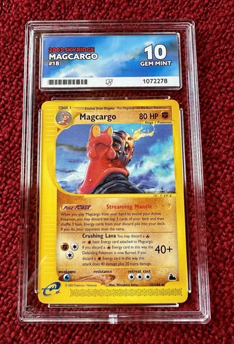 Magcargo graded ACE 10 for sale on eBay