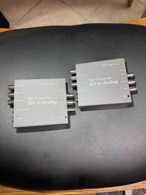Set Of Two Blackmagic Design Mini Converters SDI to Analog No Power Supply