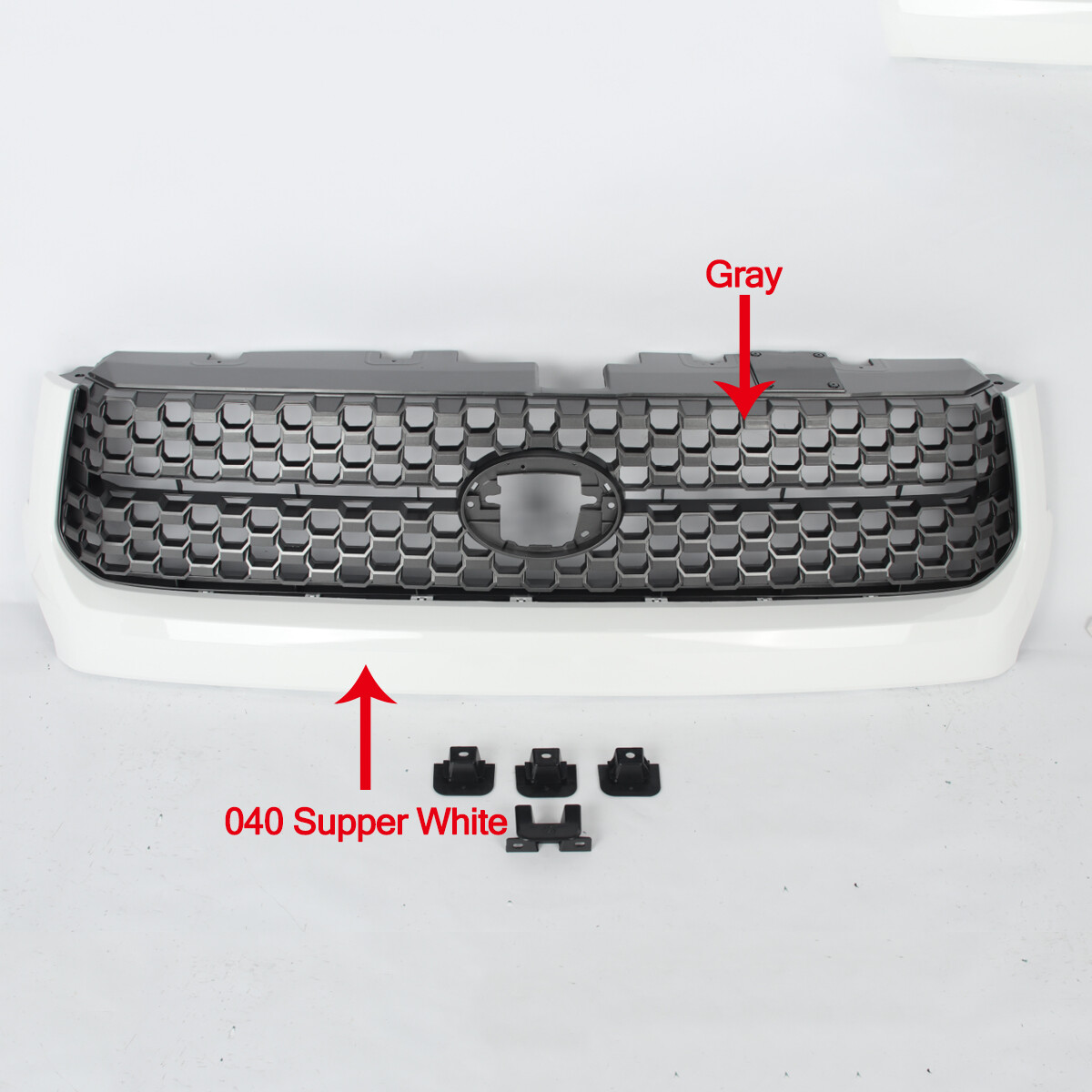 シュレッド  BUMPER WHITEOUT BUMPER WHITEOUT front bumper center lower grille insert trim fits 2022- 2023