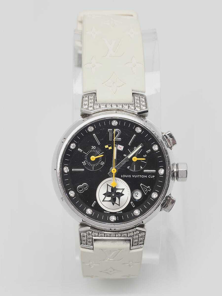 Louis Vuitton Stainless Steel and Diamond Tambour Lovely Cup