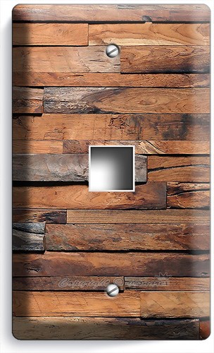 RUSTIKALE BARNWOOD RECLAIMED HOLZ LOOK LICHTSCHALTER AUSLASSPLATTEN RANCH SCHEUNENDEKOR - Bild 20 von 34