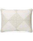 Hotel Collection Diamond Embroidered 100% Cotton Pillow  Sham - KING - Beige