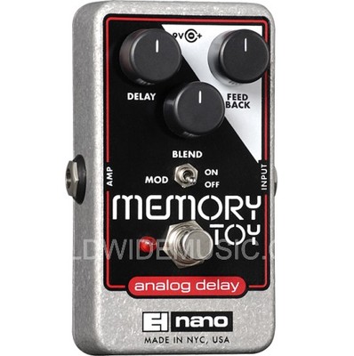 EHX Electro Harmonix MEMORY TOY Analog Delay mit Modulation Gitarre FX Pedal 
