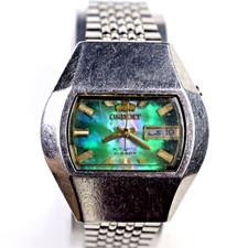 Orient Vintage Automatic Watch Rare Mother of Pearl Dial TV Case Great Condition