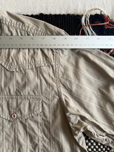 Levi’s Barstow Shirt M-L Western Orange Tab Cowboy Rodeo 1989-91 Fancy Brocade - Imagen 9 de 18