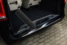 Ladekantenschutz Edelstahl schwarz für Mercedes V-Klasse / Vito W447 ab 05.2014-