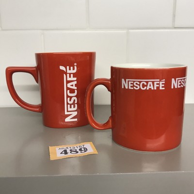 NESCAFE 2 x Pause Café Tasse à Café & Soucoupe Set Rétro Vintage NESCAFE 2 x Pause Café Tasse à Café & Soucoupe Set Rétro Vintage