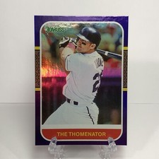 JIM THOME Variation 'The Thomenator' 1987 Retro PURPLE HOLO 2021 Donruss #216