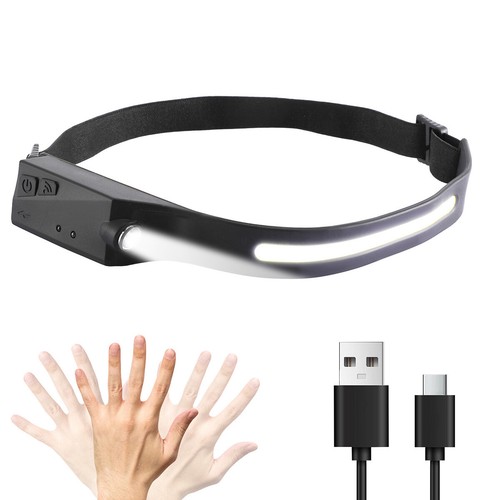 COB LED Headlamp USB Rechargeable Headlight Bar Head Band Torch Work Light 6000K - Bild 24 von 51