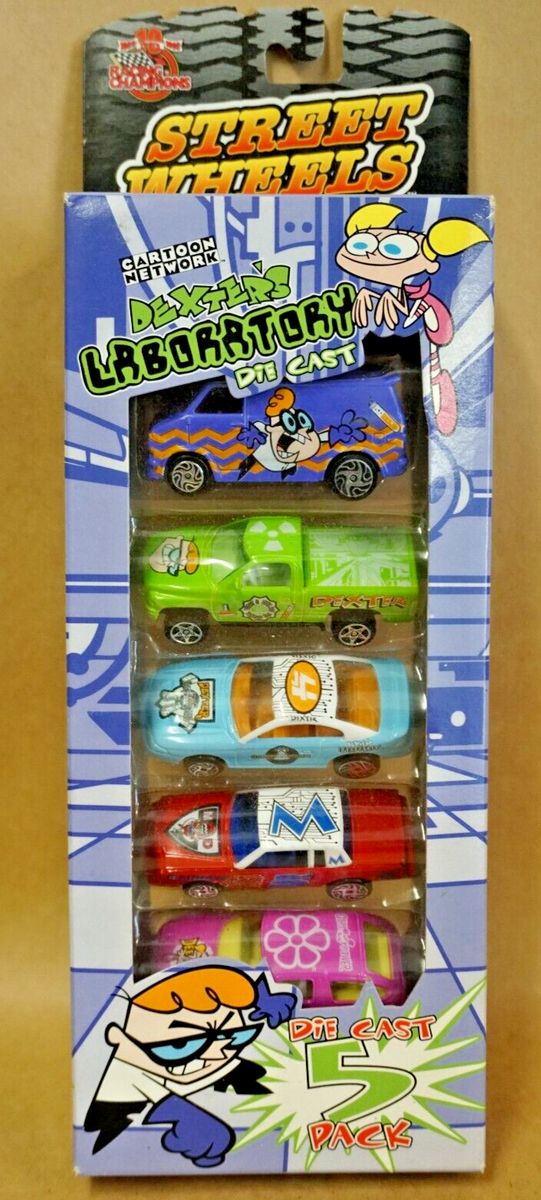 NIB Dexter's Laboratory 1:64 Die Cast Car 5-Pak Racing Champions