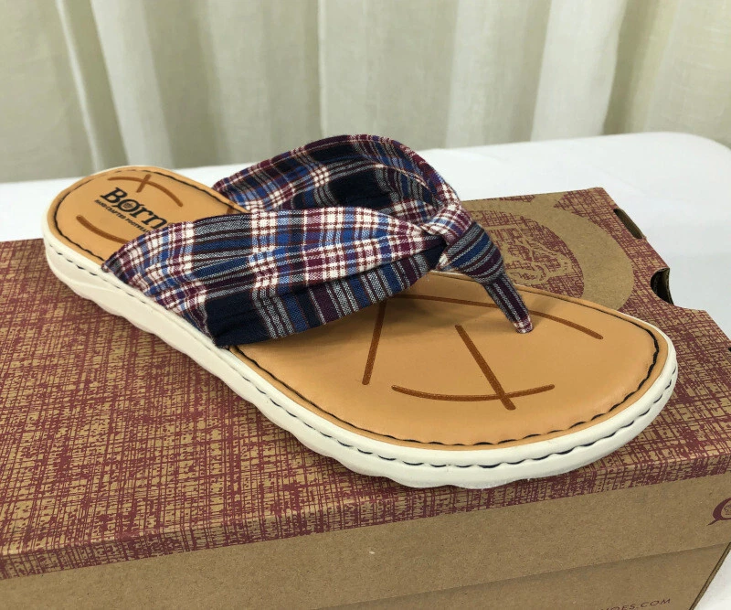 Plaid flip best sale flops