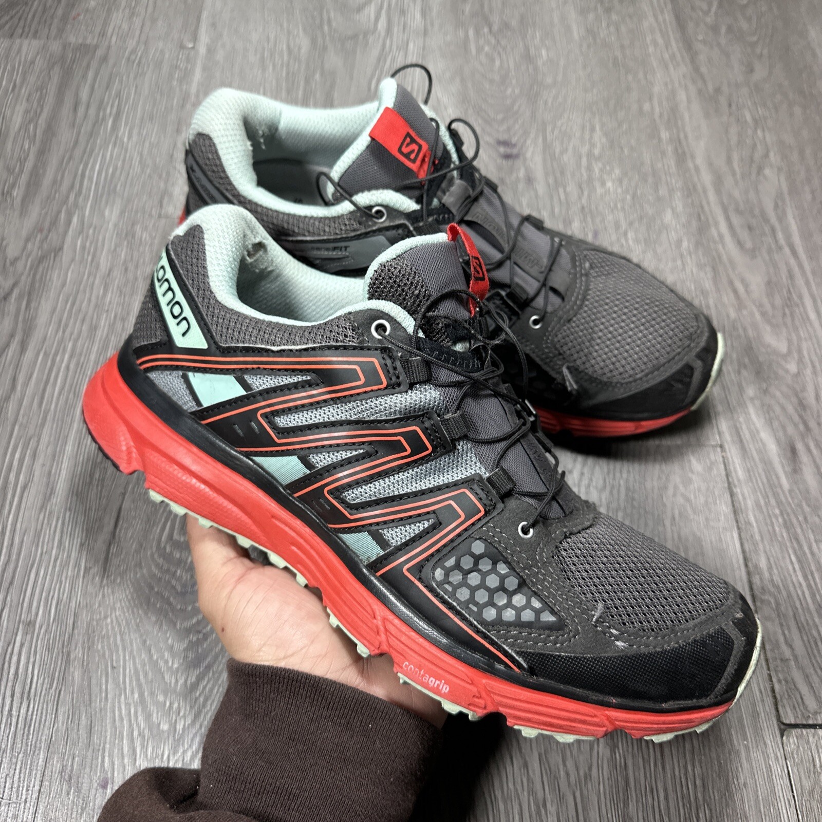 Scarpe da trekking Salomon donna X Mission 3 404738 grigie sneakers taglia 9 5