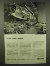 1944 Boeing Aircraft Ad - Flight Without Wings