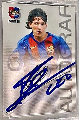 Lionel Messi Signed 2004 Panini Megacracks Rookie Card Lionel Messi Signed 2004 Panini Megacracks Rookie Card