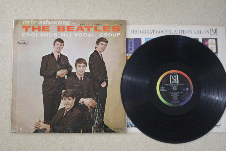 Introducing The Beatles embossed STEREOPHONIC 1964 VJ Lp with Vee