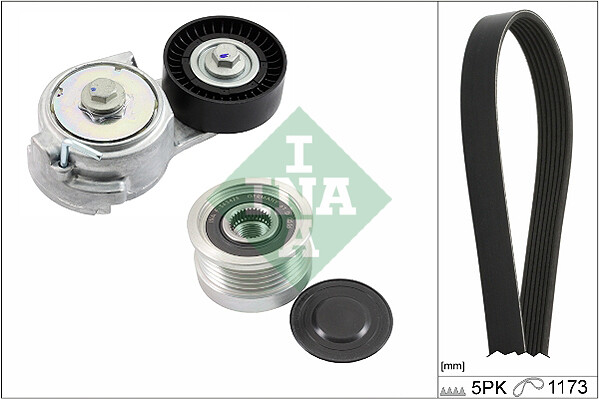 INA 529 0478 20 V-Ribbed Belt Set for ABARTH