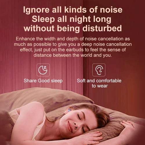 Silicone Anti-Noise Ear Plugs Soft Comfort Soft Waterproof for Sleeping Swimming - Photo 20/24