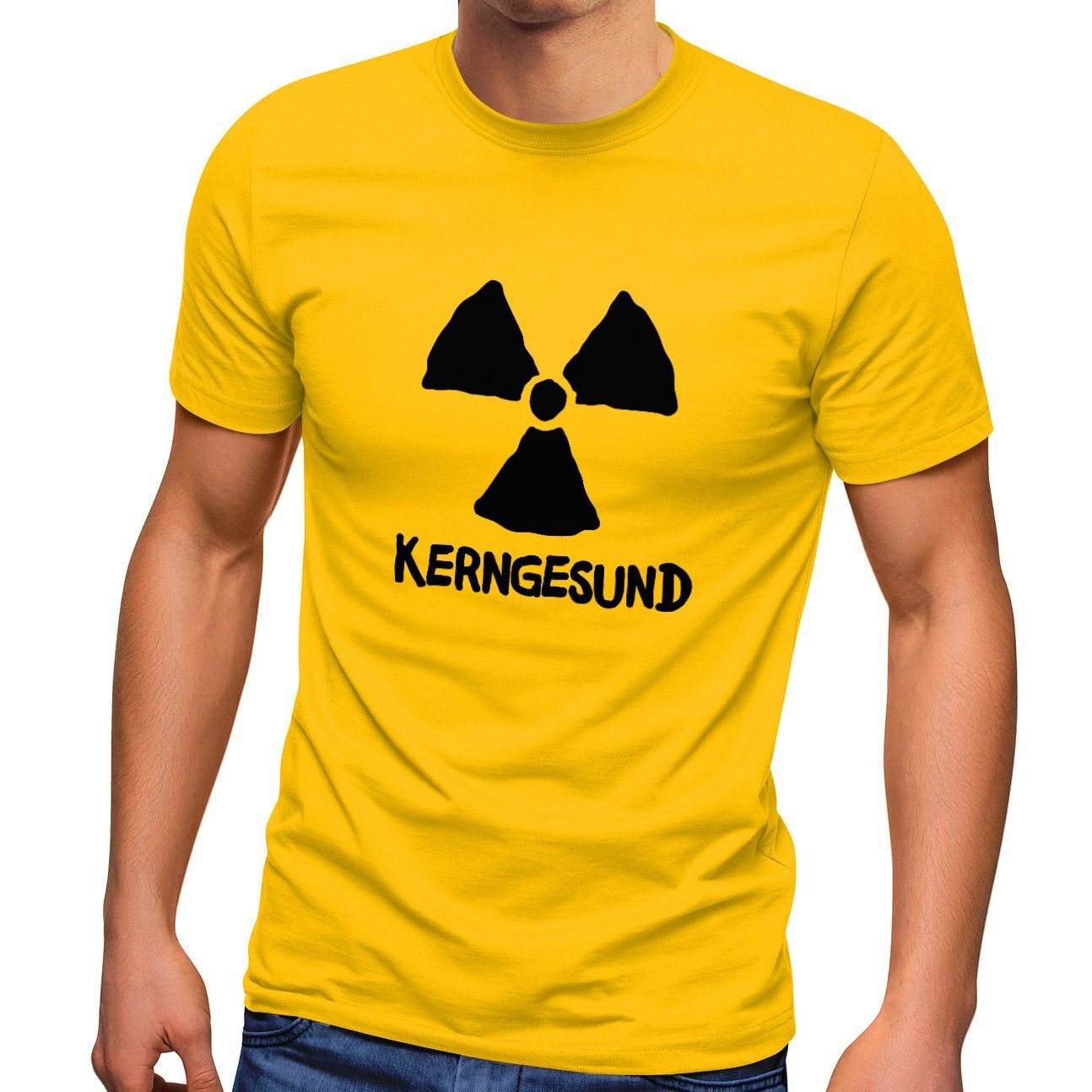 Футболка Herren с юмором от Kerngesund schwarzer, забавная футболка от Kernkraft Ironie