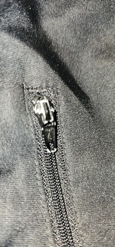 Vintage Nike Spell Out Logo Full Zip Black Hooded Light Jacket Size 7 Kids - Picture 9 of 11