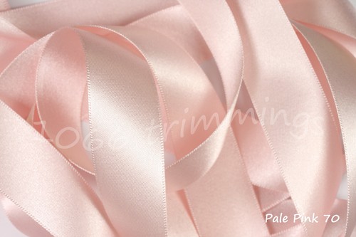 Berisfords Ribbon All Pink Shades of Double Satin 3 7 10 15 25 35 50 70mm ECO - Picture 2 of 25