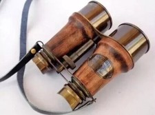 Brass Binoculars Leather Belt Vintage Style Collectible Working Designer Gift