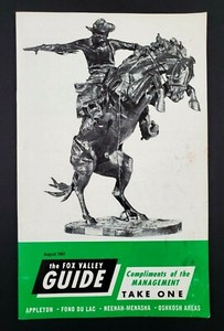 1967 Fox Valley WI Guide Remington Exhibit Motels Local Ads Vintage Booklet