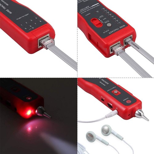 Wire Tracker RJ11 RJ45 Cable Tester Line Finder Ethernet LAN Network Cable Toner - Picture 4 of 13