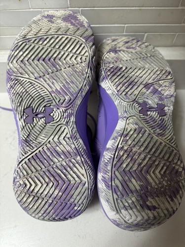UNDER ARMOUR - Jet 3024794-501 Lilac Purple Basketball Shoes Youth Sz 6 - Picture 10 of 10