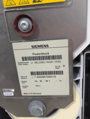 6SL3353-1AG41-7FA0 Used SINAMICS Replacement power block for