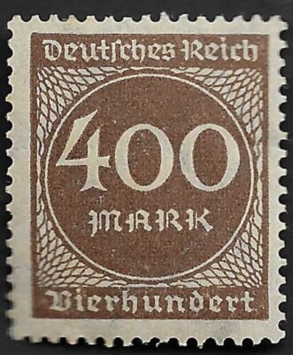briefmarken deutschland deutsches reich 1923 kreiszahl 500 mk deutfches reich