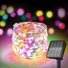 200/100 LED Solar Power String Fairy Lights Garden Outdoor Party Christmas Lamp