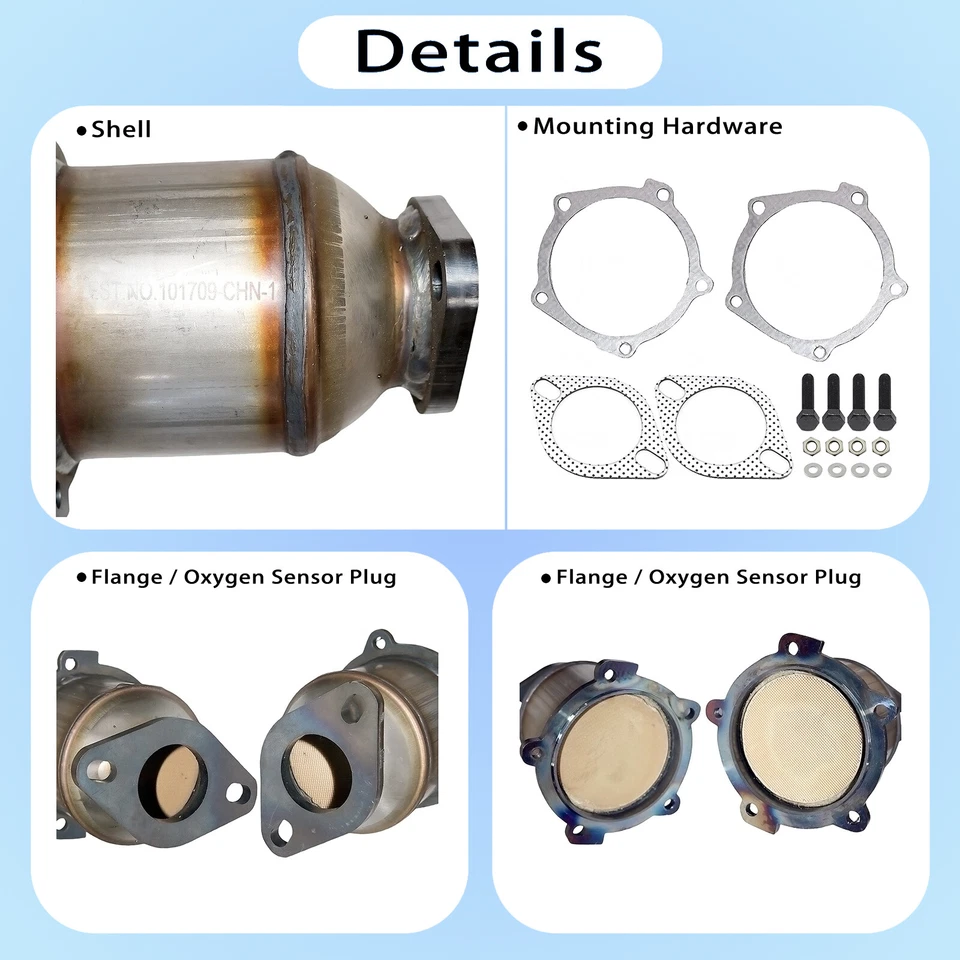 Convertidores catalíticos colectores 2 piezas para Kia Sorento 2003 2004 2005 2006 3,5 L EPA Foto 2 de 4