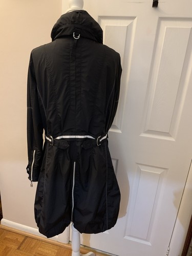 Ec Easy Comfort Wind Breaker Hooded Jacket Size 12 US 14 UK Black - Picture 6 of 11